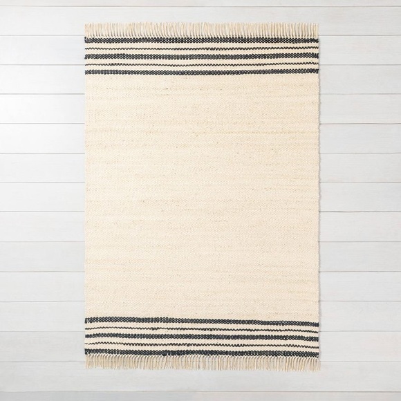 Hearth & Hand Other - HEARTH & HAND Stripe Jute Rug, 5’x7’ NWT